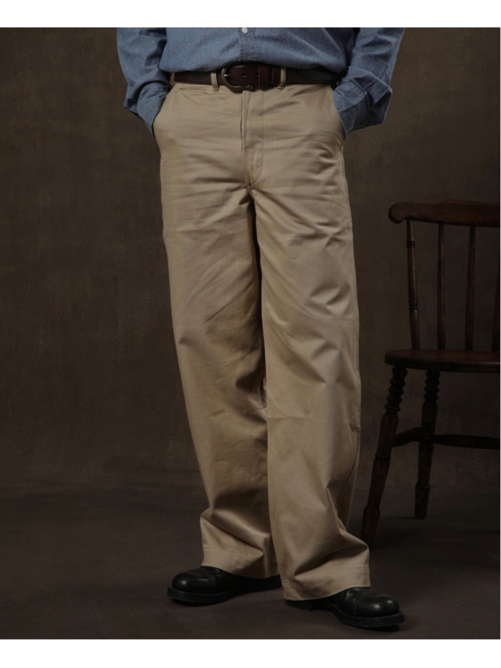 1942 US Army Chino Trousers Bronson Mfg. Co. 29x29 USA SHIPp - Picture 1 of 11